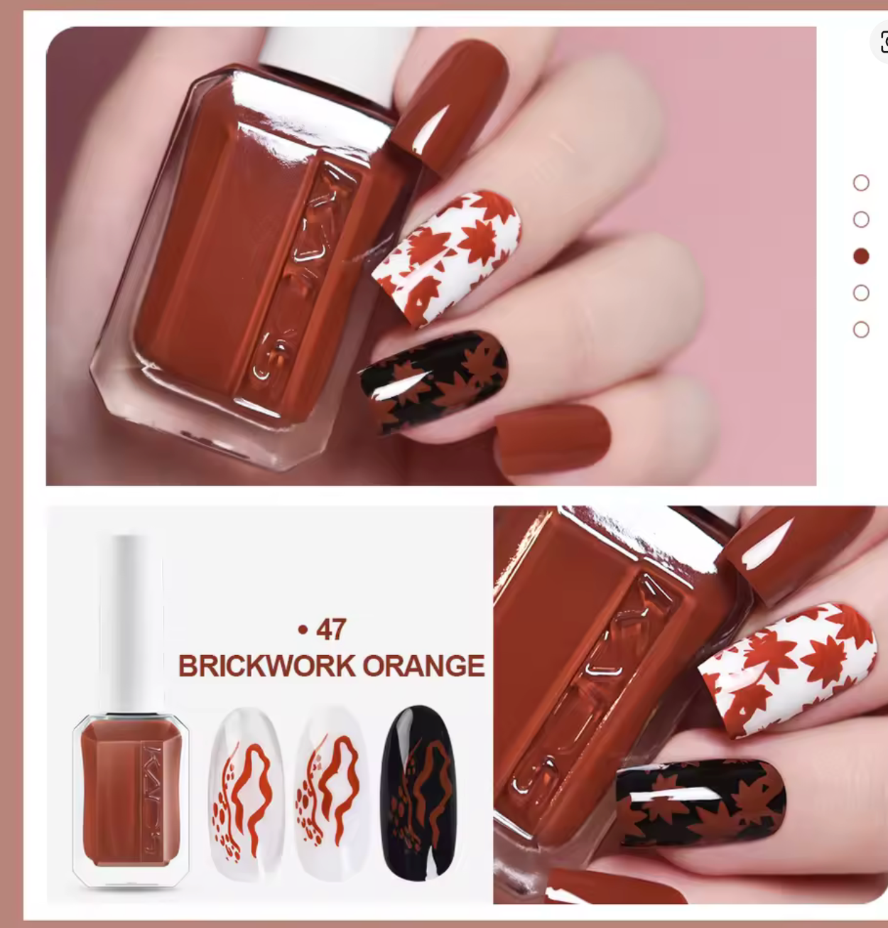 Luxe Nagellak – Brickwork Orange (10 ml)