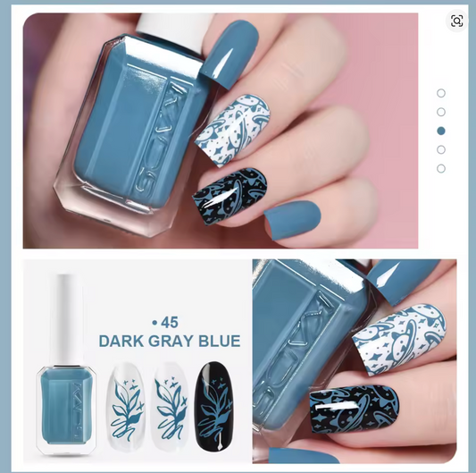 Luxe Nagellak – Dark Gray Blue (10 ml)